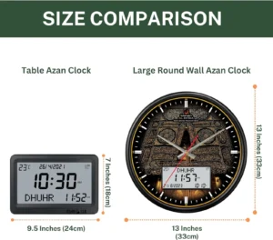 Azan Clock Large (Round)