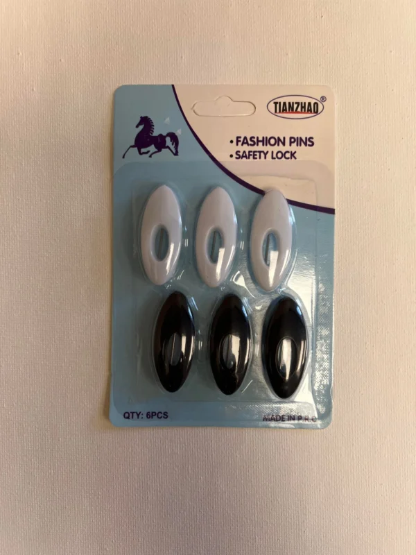 Hijab Pins Black & White