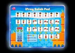 Light Up iPray Salah Pad Blue (Desi