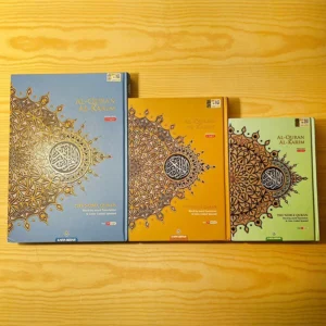 Maqdis Noble Qur'an : 3-in-1 English Translation; Word for Word Literal Translation and Color Coded Tajweed Arabic (B5 Medium size)