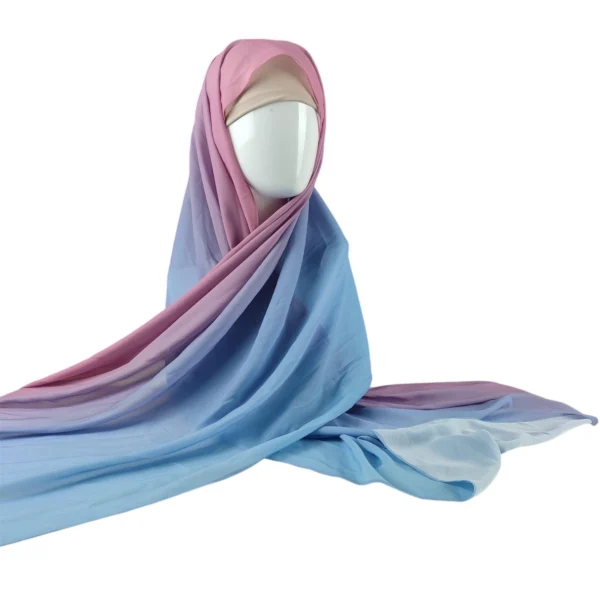 Ombre Hijab Chiffon #1