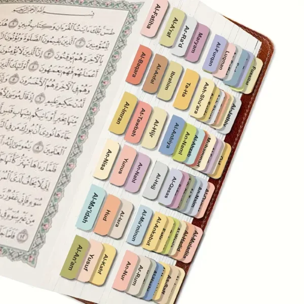 114 Quran Chapter Tabs