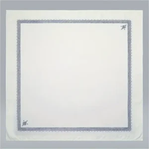 White Muslim Shemagh Scarf with Design