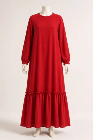 Polyester Cotton Long Dress