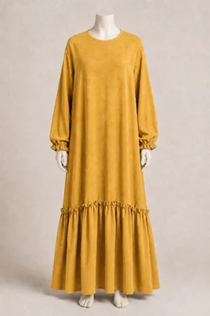 Polyester Cotton Long Dress