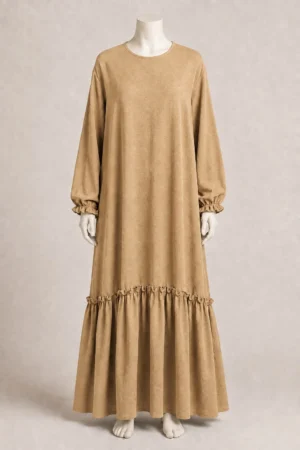 Polyester Cotton Long Dress
